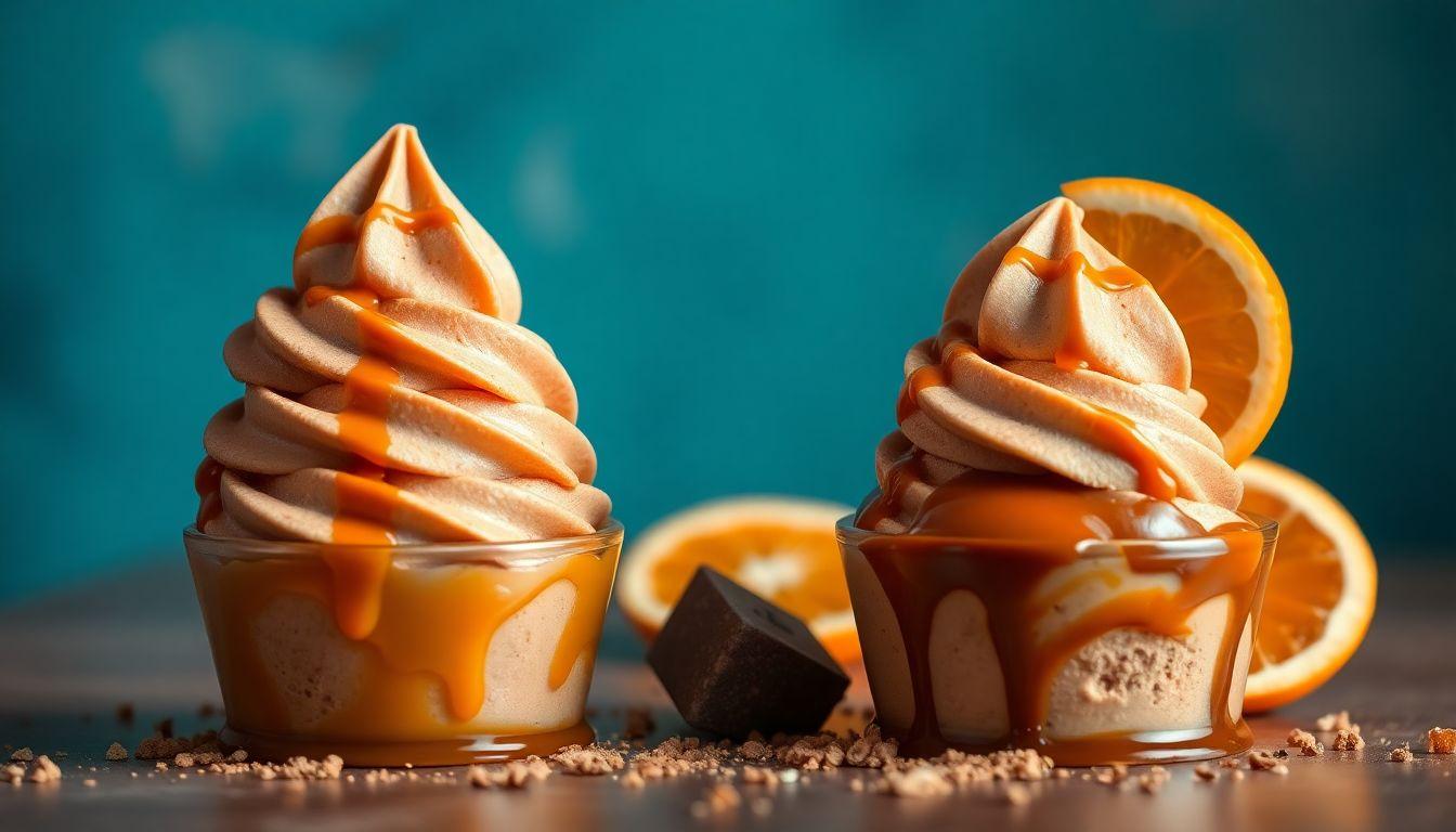 Caramel Orange Chocolate Ice Cream Nostalgia