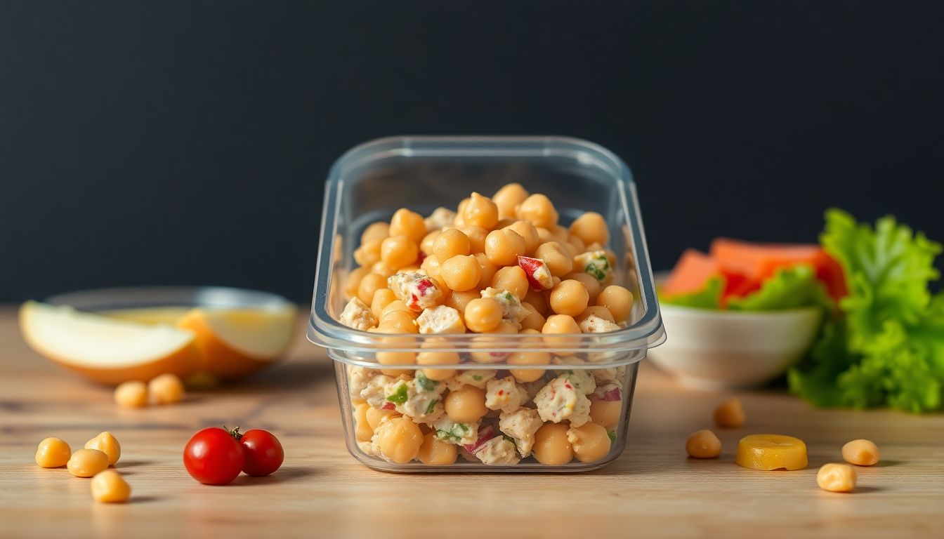 Chickpea Chicken Salad for Lunchboxes