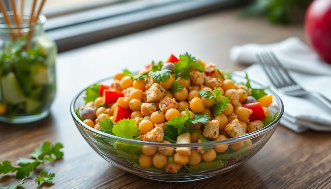 Garlic-Tahini Chicken With Chickpeas Office Lunch