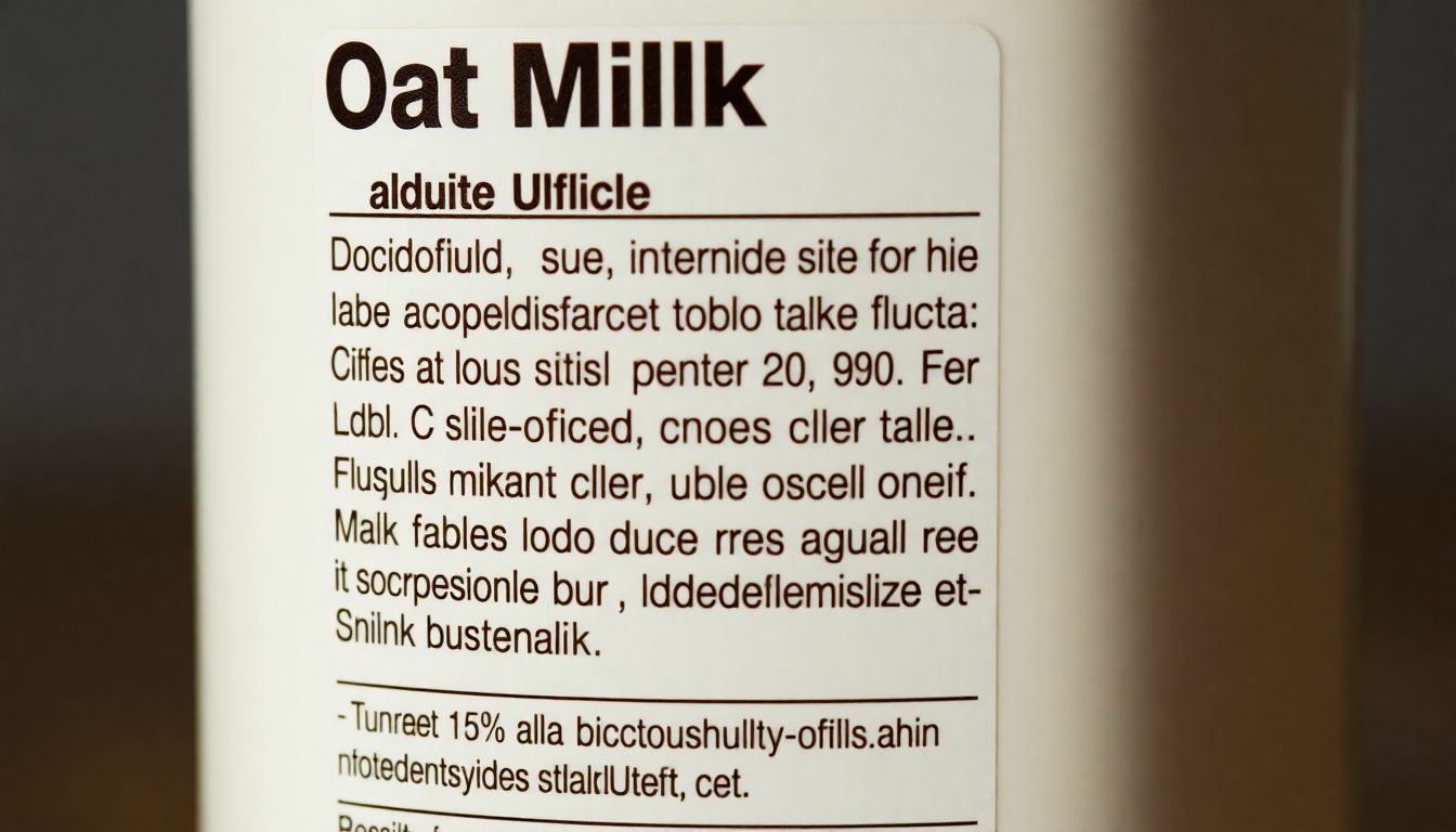 Oat Milk Labels Are Hiding Something