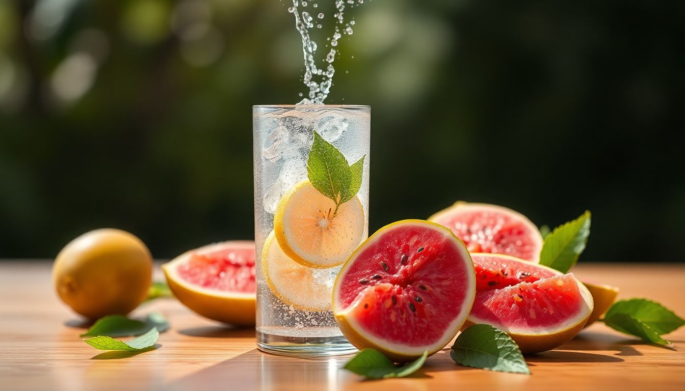 Sparkling Water Guava Flavor Diabetic Friendly