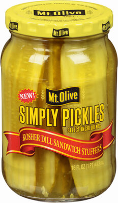 Mt olive simply pickles kosher dill sandwich stuffers