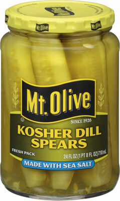 Kosher Dill Spears Made With Sea Salt