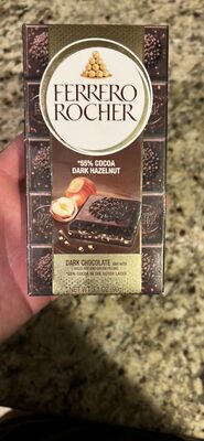 Dark Chocolate bar with hazelnut and cocoa filling