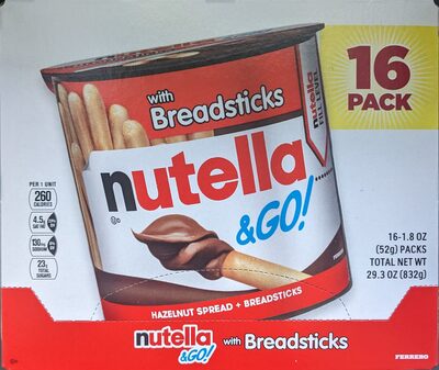 Nutella & Go! with Breadsticks