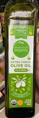Olive oil filtered
