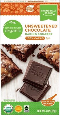 Unsweetened chocolate baking bar