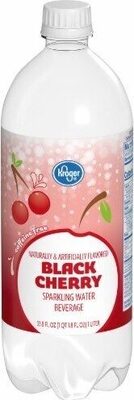 Black cherry sparkling water