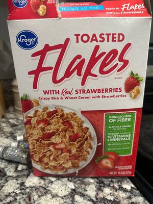 Toasted Flakes With Strawberries
