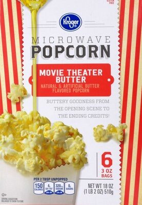 Movie theater butter microwave popcorn bags