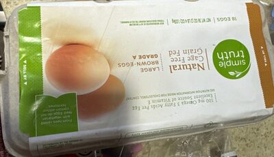 Natural cage free grade a large brown eggs