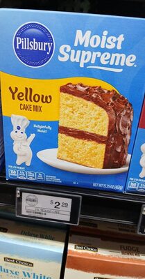 pillsbury yellow cake mix