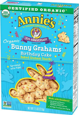 Organic Bunny Grahams - Birthday Cake