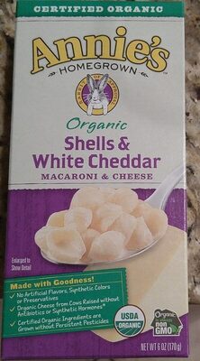 Organic shells and white cheddar