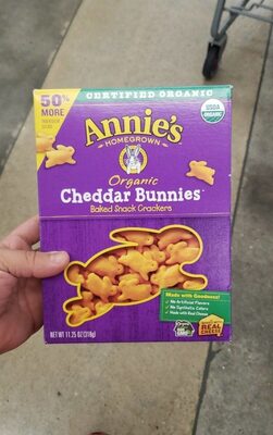 Organic cheddar bunnies baked snack crackers