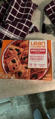 RICOTTA CHEESE & SPINACH RAVIOLI in a tomato garlic sauce