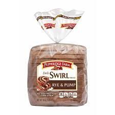 Deli swirl jewish rye & pumpernickel bread, deli swirl