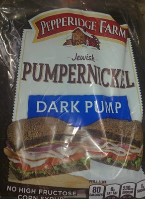 Pumpernickel bread, dark pump