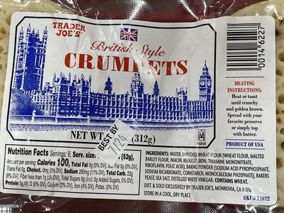 British style crumpets