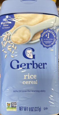 Rice Single Grain Cereal (Supported Sitter)