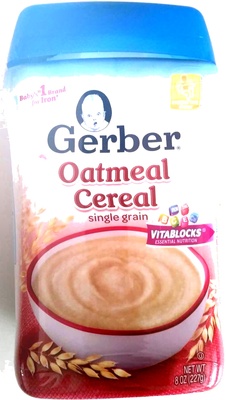 Oatmeal Single Grain Cereal (Supported Sitter)