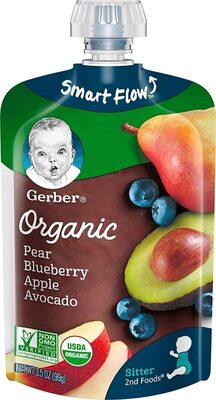 Organic Pear Blueberry Apple Avocado (Sitter)