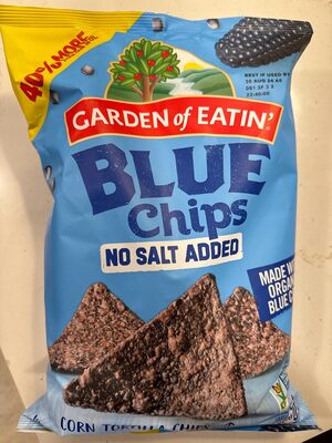 Blue Chips No Salt Added Corn Tortilla Chips