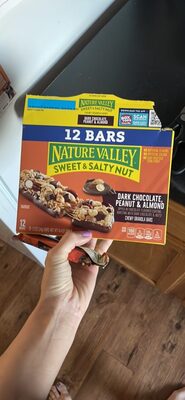 Dark Chocolate Peanut & Almond Chewy Granola Bars