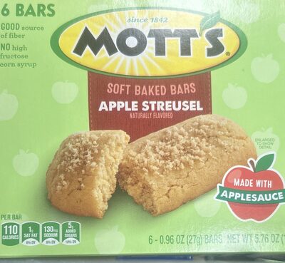 Mott's Soft Baked Bars Apple Streusel