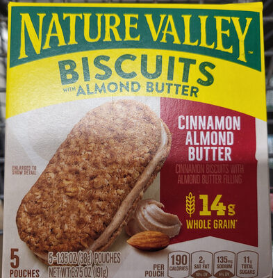 Nature Valley Biscuits with Almond Butter Cinnamon Almond Butter