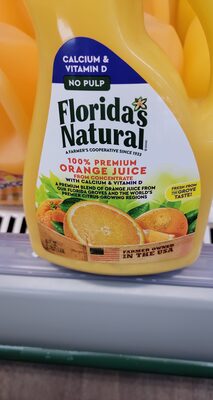 No Pulp 100% Premium Orange Juice From Concentrate With Calcium & Vitamin D Pasteurized