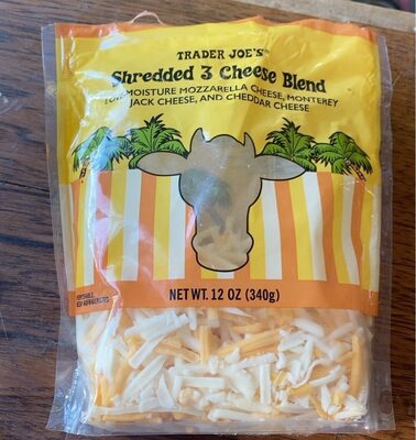 Shredded 3 cheese blend