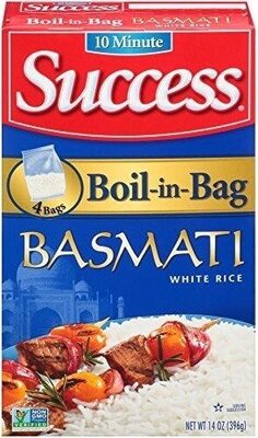 Boil-in-bag basmati white rice