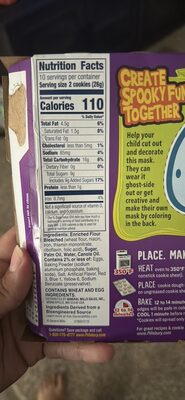 Ghost Shape Sugar Cookie Dough