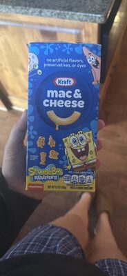 mac & cheese, SpongeBob SquarePants shapes