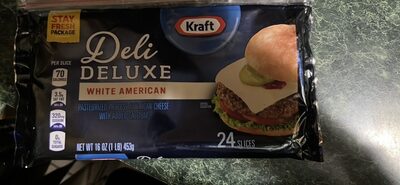 White American Pasteurized Process American Cheese with Added Calcium