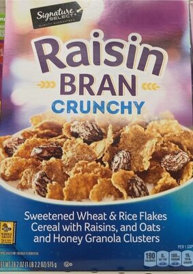 Crunchy Raisin Bran Flakes Cereal