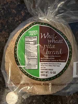 Whole wheat pita bread
