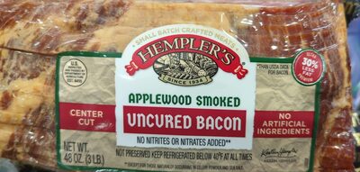 Apple wood smoked uncured bacon