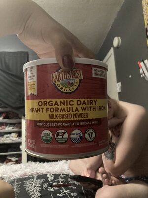 Organic, Infant Formula With Iron Milk-Based Powder