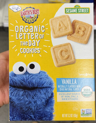 Organic Letter Of The Day Cookies Very Vanilla
