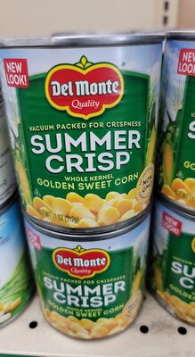 Whole kernel golden sweet corn - Del Monte