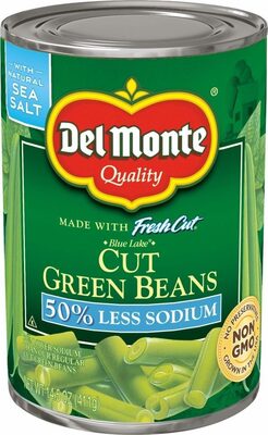 Canned fresh cut blue lake low sodium cut green beans