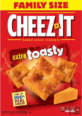 Cheez it extra toasty baked snack crackers