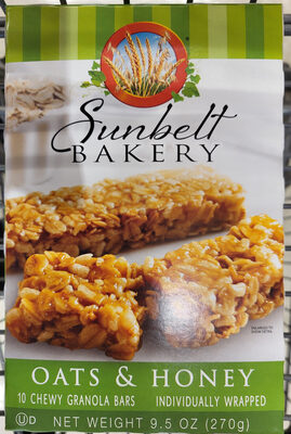 Sunbelt Bakery Oats & Honey Chewy Granola Bars