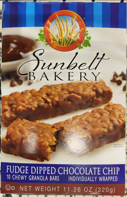 Sunbelt Bakery Fudge Dipped Chocolate Chip Chewy Granola Bars