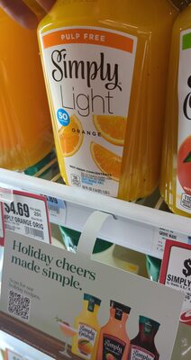 Simply Light Orange Juice Pulp Free