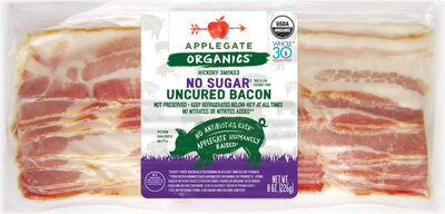 Hickory smoked uncured bacon