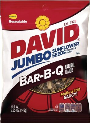 David BAR-B-Q FLAVORED Jumbo sunflower seeds