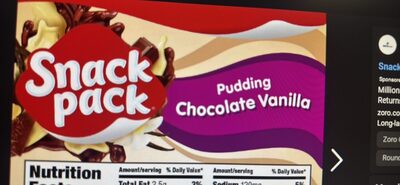 Pudding Chocolate Vanilla